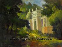 Ron Anderson's oil painting "Franklin Park Conservatory"