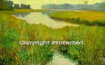 Ron Anderson's oil painting "Marshland"