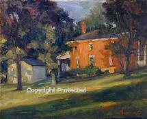 Ron Anderson's oil painting "The Generals' House"